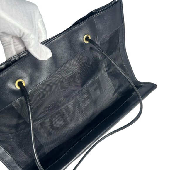 💎✨Authentic✨💎Fendi Tote Bag Nylon Black - Picture 11 of 13